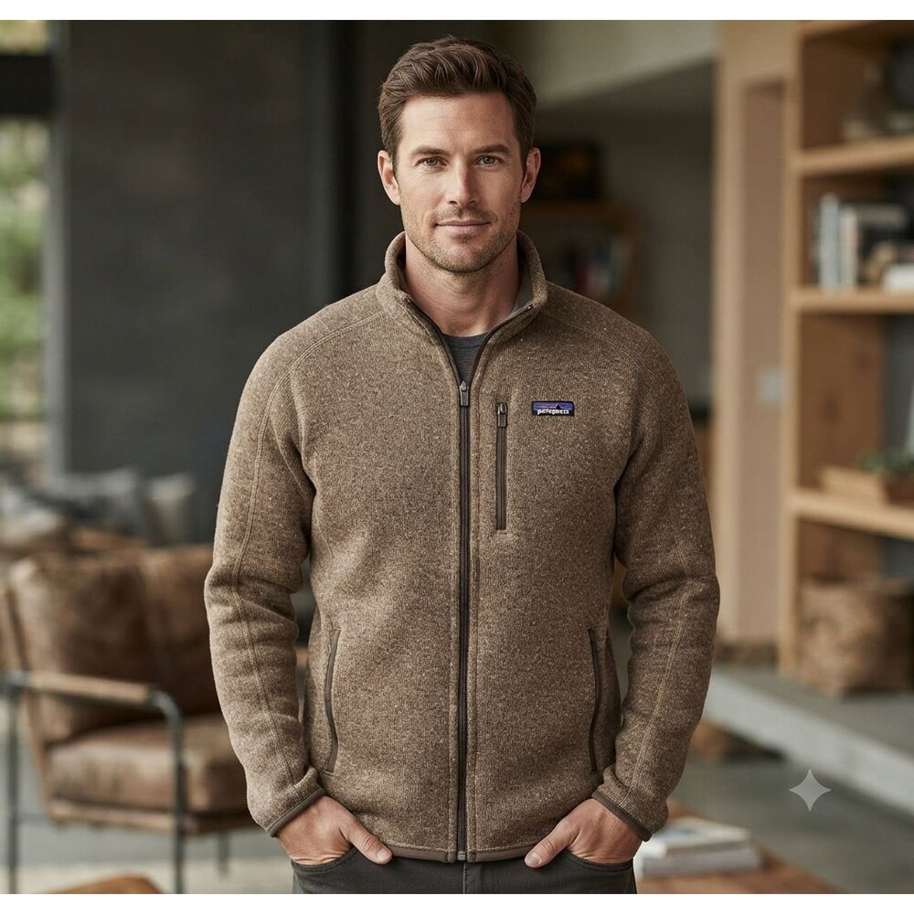 Patagonia Better Sweater Full Zip Jacket Men’s XL Oaks Brown 25527 FA17 Fleece